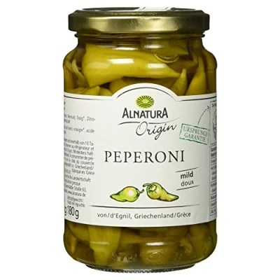 Abbildung von Alnatura Bio Origin Peperoni, 350g (Abtropgewicht 180g)
