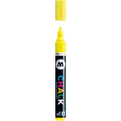 Abbildung von Molotow Windowmarker Pump Marker Chalk nachfüllbar 4mm neongelb
