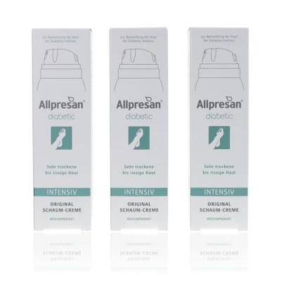 Abbildung von Allpresan diabetic INTENSIV Schaum Creme bei Diabetes mellitus für sehr trockene bis rissige Fußhaut 125 ml (3er Pack)