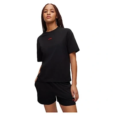 Abbildung von HUGO Shuffle Nachtwäsche Shirt, Damen, Größe: Small, Black one