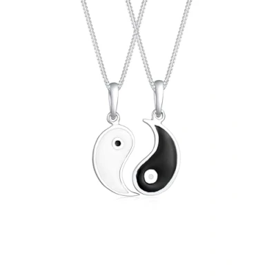 Abbildung von Elli Partner YIN YANG 2 PACK Halskette, Größe: 45, Schwarz