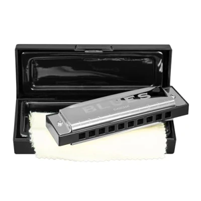 Abbildung von Cascha diatonische Mundharmonika Blues Harp, C Dur, inkl. Transportbox und Pflegetuch