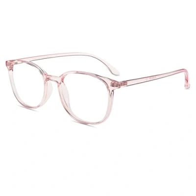 Abbildung von Firmoo Blaulicht Brille Computerbrille Anti Müdigkeit, UV Schutzbrille Damen Herren TR 90 Klar Rosa