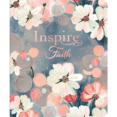 Abbildung von Inspire Faith: New Living Translation, Watercolor Garden, Leatherlike, Filament Enabled: The Bible for Coloring &amp; Creative Journaling