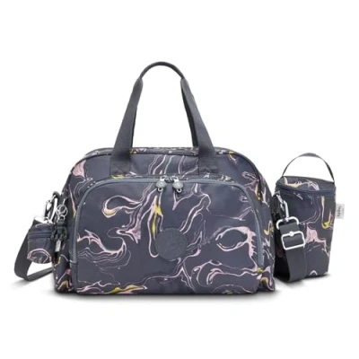 Abbildung von Kipling CAMAMA, Babytasche mit Wickelmatte, 43.5 cm, 22 L, 0.96 kg, Soft Marble