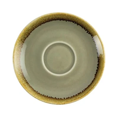 Abbildung von Olympia Ofen GP479 Cappuccino Untertasse Moos, 140 mm (6 Stück), Grün