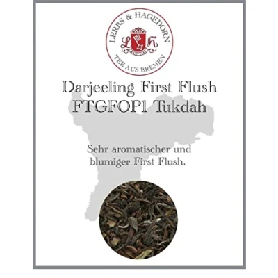 Abbildung von Lerbs &amp; Hagedorn, Darjeeling First Flush FTGFOP1 Tukdah Aromatisch, Blumig 250g (ca. 20 Liter)