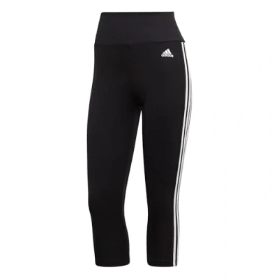 Abbildung von adidas Performance 3/4 Sporthose, Damen, Größe: XS, Black/white