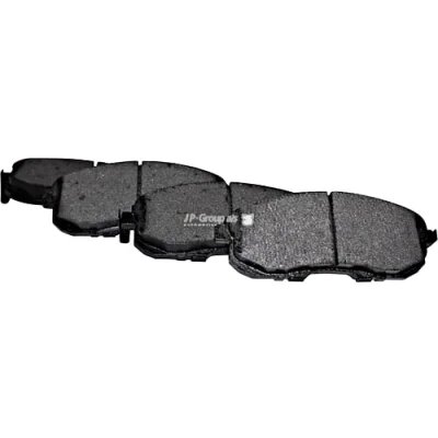 Abbildung von JP GROUP 4063601210 Bremsbelagsatz Vorderachse mit akustischer Verschleißwarnung NISSAN: Juke, Pulsar Schrägheck, Tiida Schrägheck