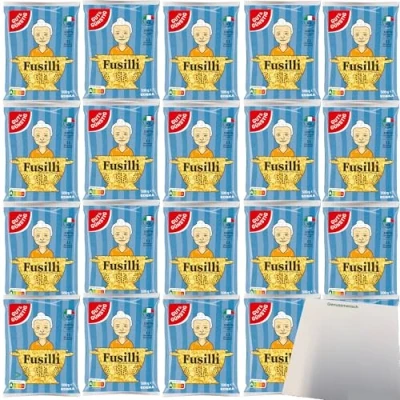 Abbildung von Gut&amp;Günstig Nudeln Fusilli Pasta aus Italien VPE (20x500g Packung) + usy Block