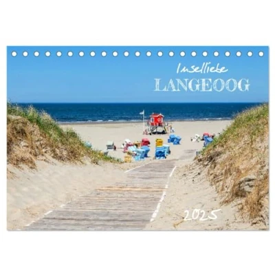 Abbildung von Inselliebe Langeoog (Tischkalender 2025 DIN A5 quer), CALVENDO Monatskalender