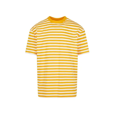 Abbildung von Urban Classics Regular Stripe Tshirt print, Herren, Größe: XL, White magicmango