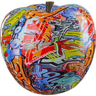 Abbildung von Casablanca by Gilde Dekoobjekt &quot;Apfel Street Art&quot;, Graffiti Design