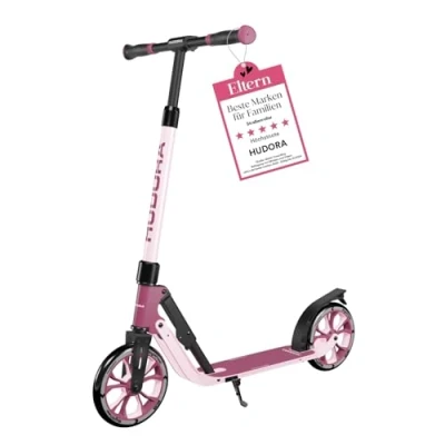 Abbildung von Hudora Cityroller BigWheel® 205 Advanced, Tretroller, (Kick Scooter für Kinder/Jugendliche &amp; Erwachsene, Komfortabler Aluminium Roller bis zu 100kg), einklappbarer, höhenverstellbarer Kick