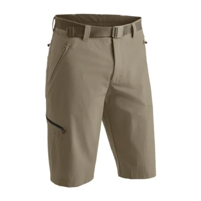 Abbildung von Maier Sports Nil Bermuda, Kurze Herren Wanderhose, Wasserabweisende Bermuda für Trekking und Hiking, PFC frei, mSTRETCH pro 4 &amp; Dryprotec, Braun, 66 (W51/L33)