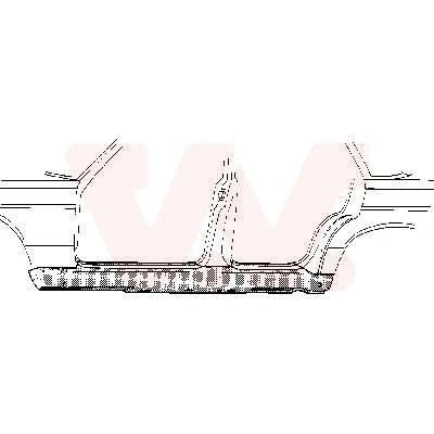 Abbildung von VAN WEZEL 3024104 Schweller Reparaturblech rechts MERCEDES BENZ: W124 T modell, Limousine, E Klasse modell