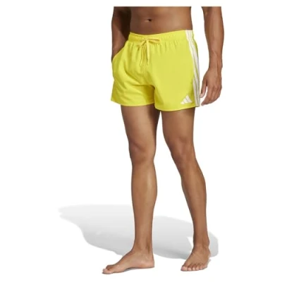 Abbildung von adidas Sportswear Stripes Badeshorts, Herren, Größe: Medium, Yellow white