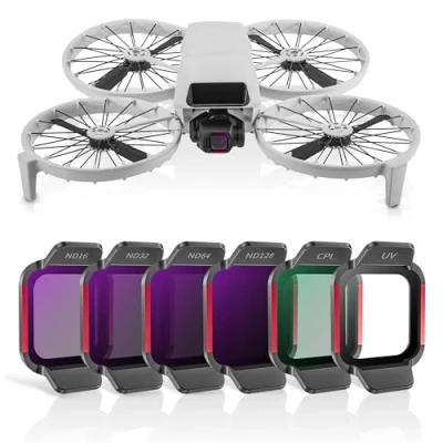 Abbildung von ND/UV/CPL Filter Set für DJI Flip Zubehör, ND16 / ND32 ND64 ND128 CPL/UV Drone Objektiv Filter, Multi beschichtet HD optisches Glas 6 Pack