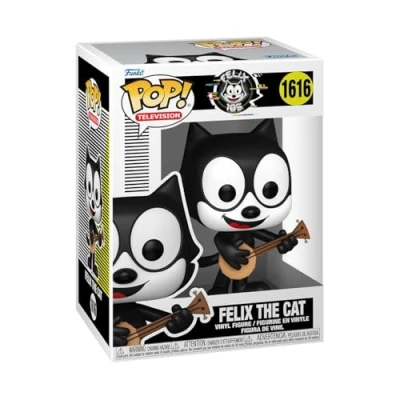 Abbildung von Funko Pop! TV: Felix The Cat 105th Vinyl Sammelfigur Geschenkidee Offizielle Handelswaren Spielzeug Für Kinder und Erwachsene Cartoons Fans Modellfigur Sammler Display