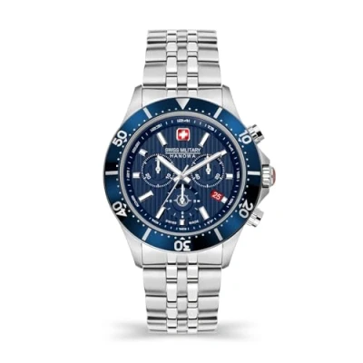 Abbildung von Swiss Military Hanowa Herren Analog Quarz Uhr mit Edelstahl Armband SMWGI2100703
