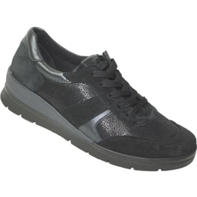 Abbildung von Franken Schuhe Artikel: 3040 F1 Farbe: silber Damen Pantolette (Weite H, echt Leder) lose Einlage