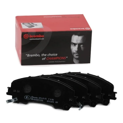 Abbildung von BREMBO P 56 106 Bremsbelagsatz mit akustischer Verschleißwarnung ohne Zubehör NISSAN: X Trail, RENAULT: Koleos 2, INFINITI: Q50 Limousine