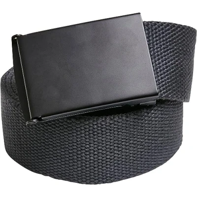 Abbildung von Build Your Brand Unisex BY217 Canvas Belt Gürtel, Charcoal/Black, one Size