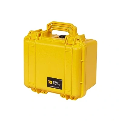 Abbildung von PELI 1300 Extrem Widerstandsfähiger Professioneller Kamerakoffer, IP67 Wasser und Staubdicht, 6L Volumen, Mit Schaumstoffeinlage (anpassbar), Gelb