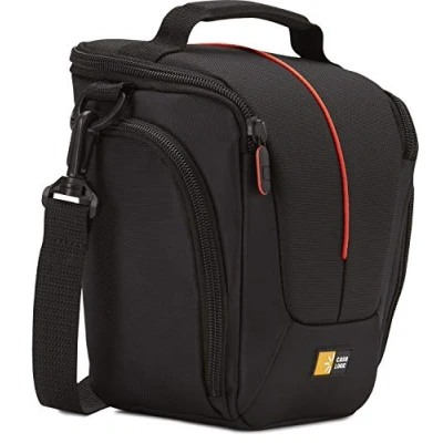 Abbildung von Case Logic DCB306K SLR Kameratasche, Holster, inkl. Tragegriff/Schultergurt/Gürtelschlaufe, schwarz/rot