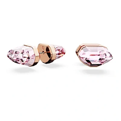 Abbildung von Swarovski Lucent Ohrstecker, Rosa, Roségold Legierungsschicht