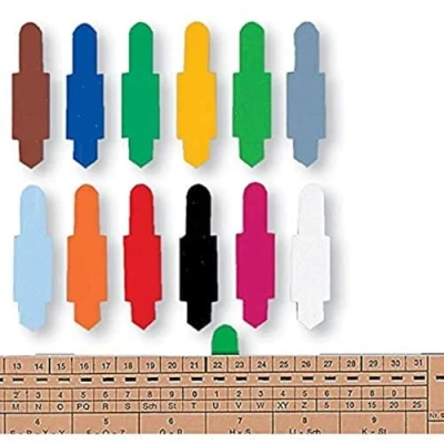 Abbildung von ELBA Stecksignal, 100 Stück, PVC Hartfolie, gelb