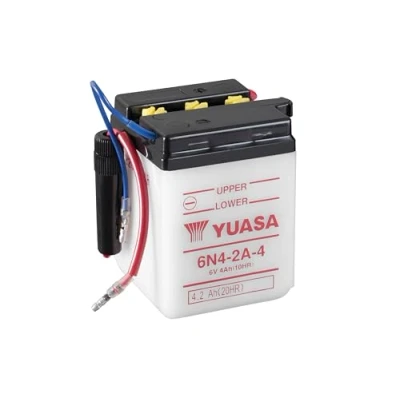 Abbildung von YUASA BATTERIE 6N4 2A 4 offen ohne Saeure