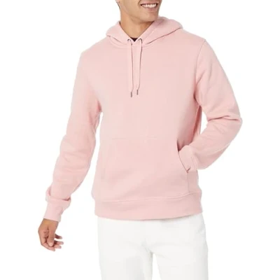 Abbildung von Amazon Essentials Herren Fleece Kapuzenpulli (erhältlich in den Größen Big &amp; Tall), Rosa, XL