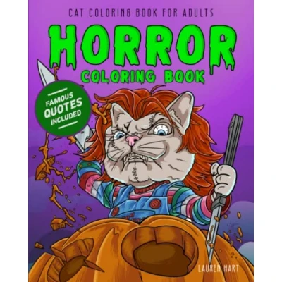 Abbildung von Horror Coloring Book for Adults: Movie Featuring Cats (Halloween Adults) ｜Guess The Movie: Edition