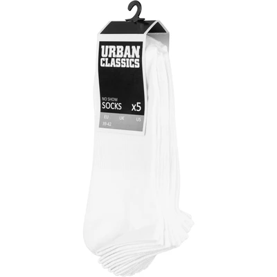 Abbildung von Urban Classics NO SHOW 5PACK Socken, Herren, Größe: 35 38, White