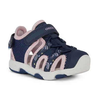 Abbildung von Geox Trekkingsandale für Kinder, Größe: 21, Navy light pink Schuhe