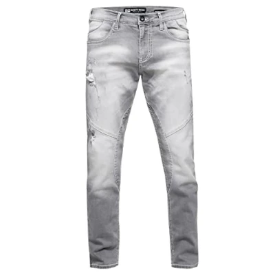 Abbildung von Rusty Neal Nisho Jeans Slim Fit, Herren, Größe: 33x32, Light grey used