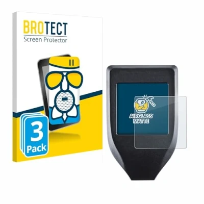Abbildung von BROTECT Entspiegelungs Schutzglas für Trezor Model T (3 Stück) Schutz Folie Panzerfolie Glas Matt [Extrem Kratzfest 9H, Anti Reflex]