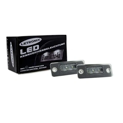 Abbildung von LETRONIX SMD LED Kennzeichenbeleuchtung Module geeignet für A8 D3 2002 2010 mit E Prüfzeichen