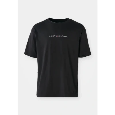 Abbildung von Tommy Hilfiger Herren Ss Tee Cont. Logo Um0Um03685 S/S T Shirt, Black (Black), M
