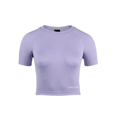 Abbildung von Gorilla Wear Selah Seamless CROP Tshirt print, Damen, Größe: XS/S, Lilac