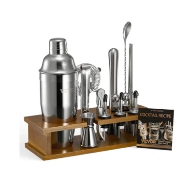 Abbildung von VEVOR Cocktail Shaker 18 tlg. Barkeeper Set Edelstahl Bar Getränke Mixer