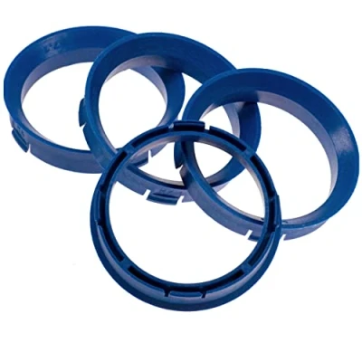 Abbildung von RKC Reifenstift 4X Zentrierringe blau Felgen Ringe Made in Germany, Maße: 66,6 x 57,1 mm