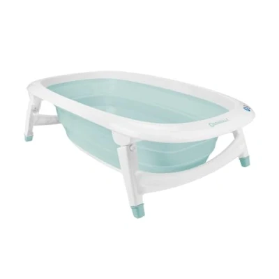 Abbildung von Badabulle Faltbare Babybadewanne Ultrakompakt 35L Rutschfeste Füße Abflussstopfen &amp; Temperaturanzeige Griff zum Transportieren Trocknen