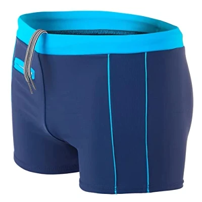 Abbildung von Aquarti Herren Badehose Kurz mit Kontrastpaspel, Farbe: 010 Dunkelblau/Blau, Größe: XL