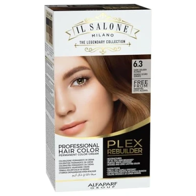 Abbildung von Alfaparf Milano Il Salone Plex Rebuilder Color Kit 6.3 Dunkelblond Gold Permanente Haarfarbe