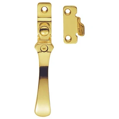 Abbildung von Carlisle Brass V1005LCK Flügelverschluss, Verschlusskeil, Messing poliert, 101 mm Grifflänge, 58 x 16