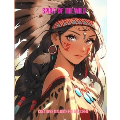 Abbildung von Spirit of the Wild: „Ein kreatives Malbuch für Mädchen: Entdecke die faszinierende Welt der Native American Kulturen empfohlen Kinder von 8 bis 12 Jahren.“