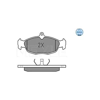 Abbildung von MEYLE 025 205 4716 Bremsbelagsatz ORIGINAL Quality für Verschleißwarnanzeiger vorbereitet mit Anti Quietsch Blech OPEL: Astra F CC, Vectra A Limousine