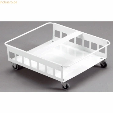 Abbildung von Durable Fahrwagen Durabin Duo für zwei 60 Liter, 1 Stück, weiß, 1801667010